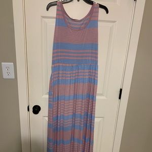 Blue & pink maxi